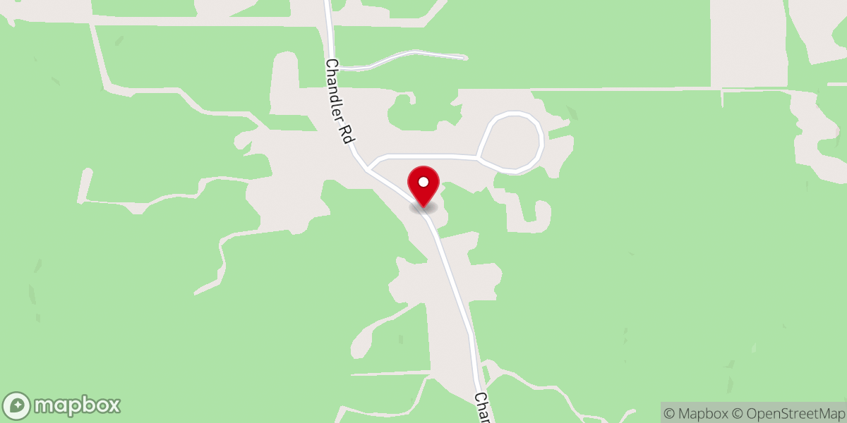 Map showing location of Pine Grove Baptist Church