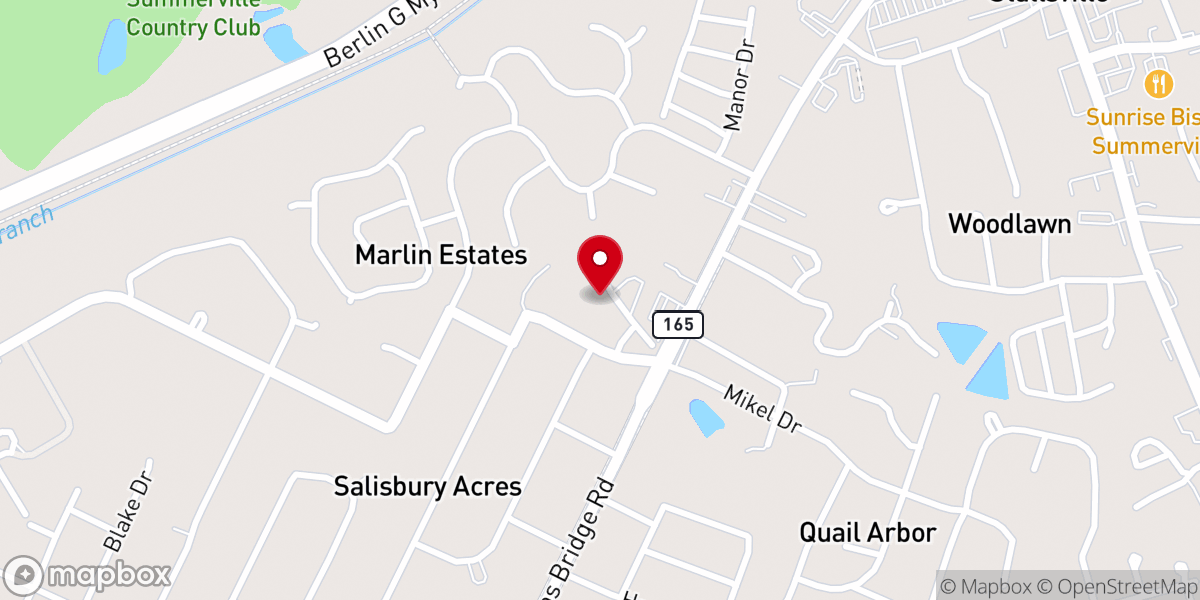 Map showing location of The Church of God of Summerville