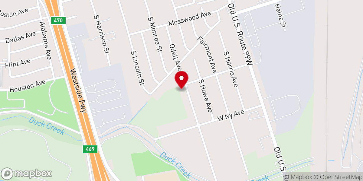 Map showing location of Mt Pleasant MB Church