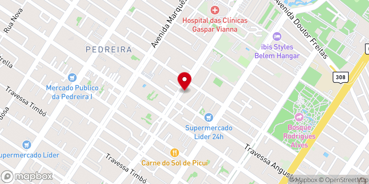 Map showing location of Igreja Evangélica Pentecostal Porta das ovelhas