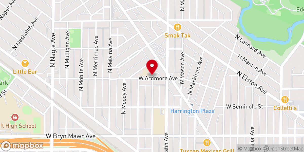 Map showing location of St Tarcissus Catholic Church