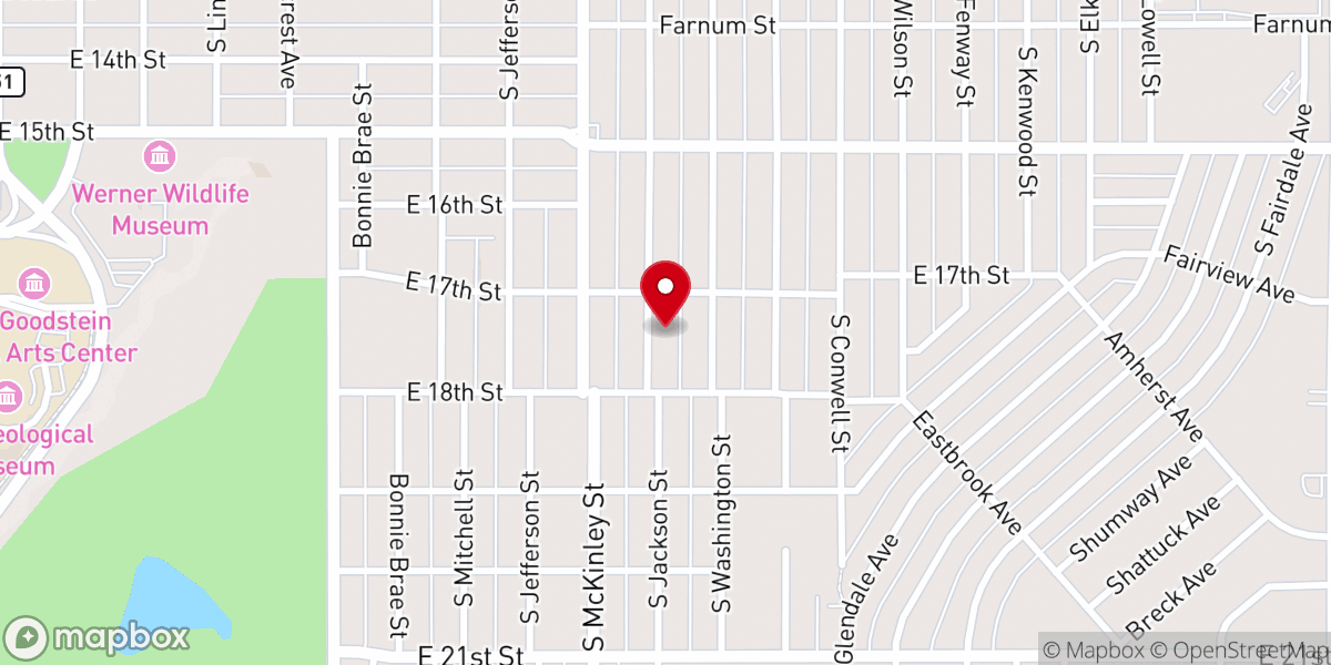 Map showing location of Calvary Chapel-Casper