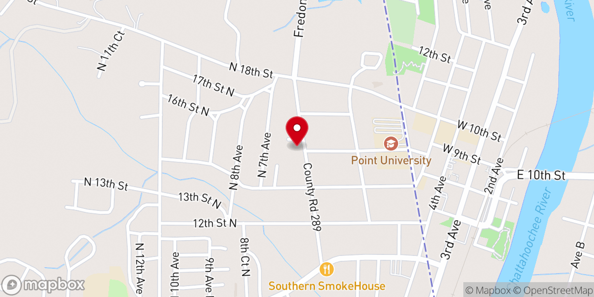Map showing location of St Paul AME Church