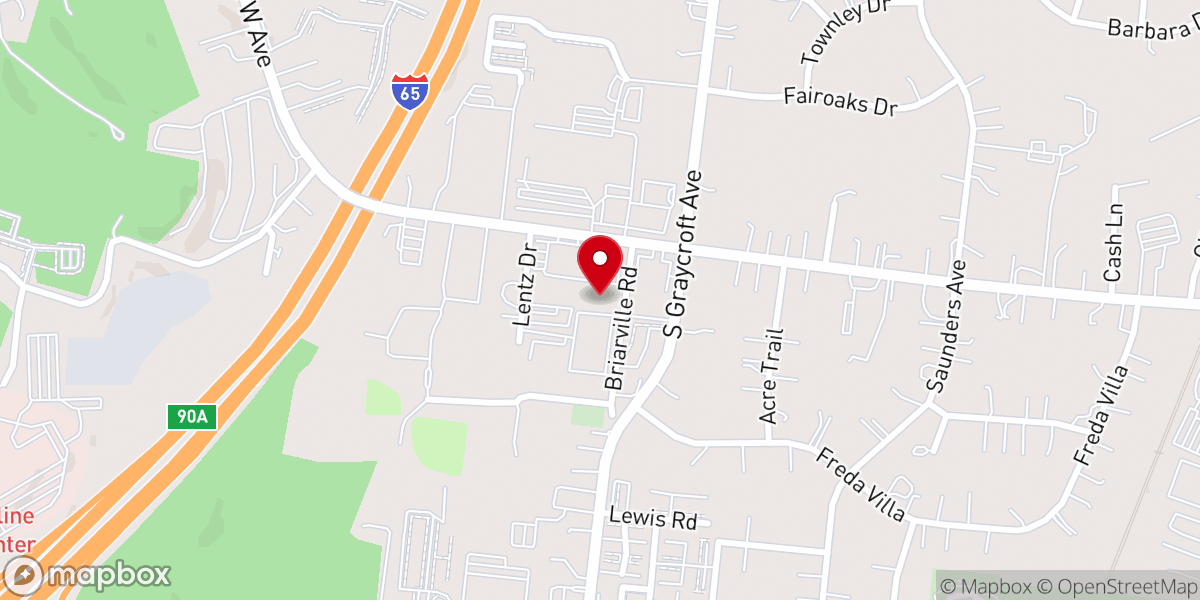 Map showing location of New Jerusalem Baptist Church