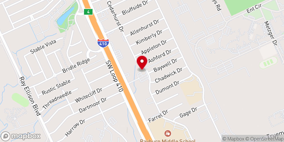 Map showing location of SA Life Church