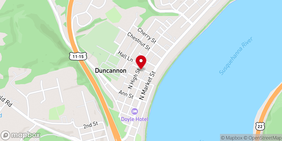 Map showing location of Christ Reformed Church