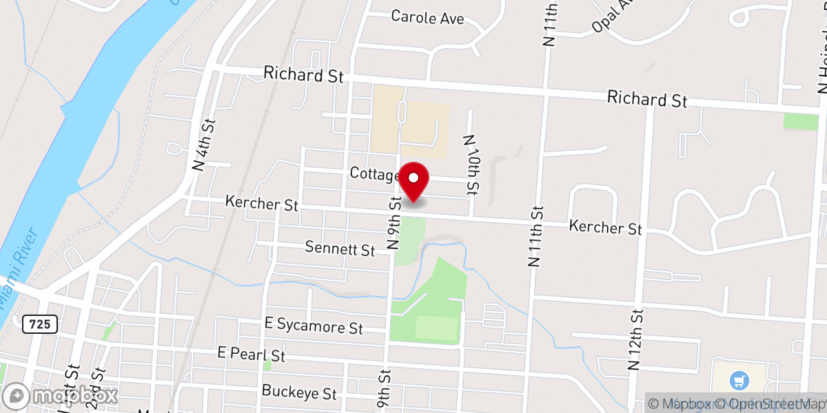 Map showing location of Church Faith Baptist