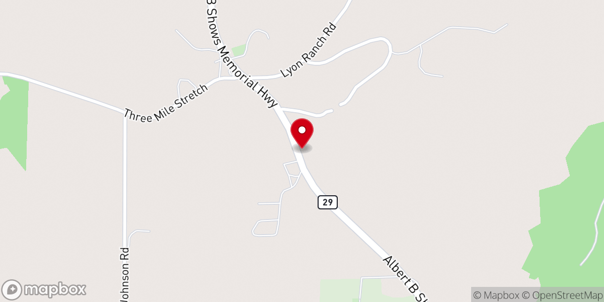 Map showing location of Fairfield Church