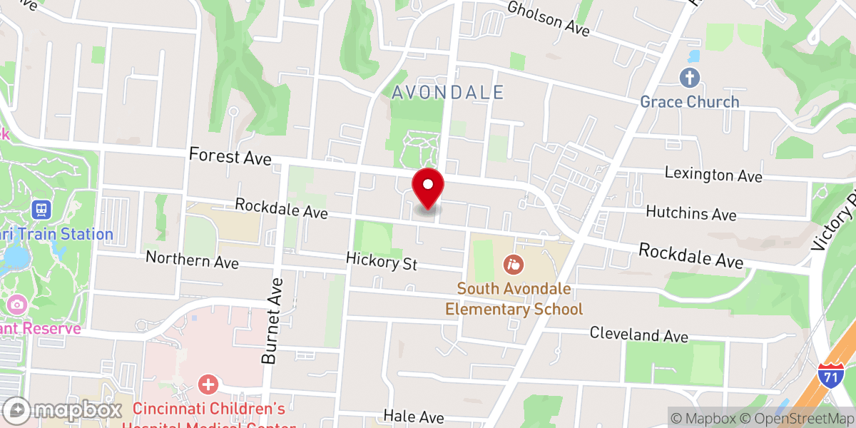 Map showing location of Immanuel Lutheran Church
