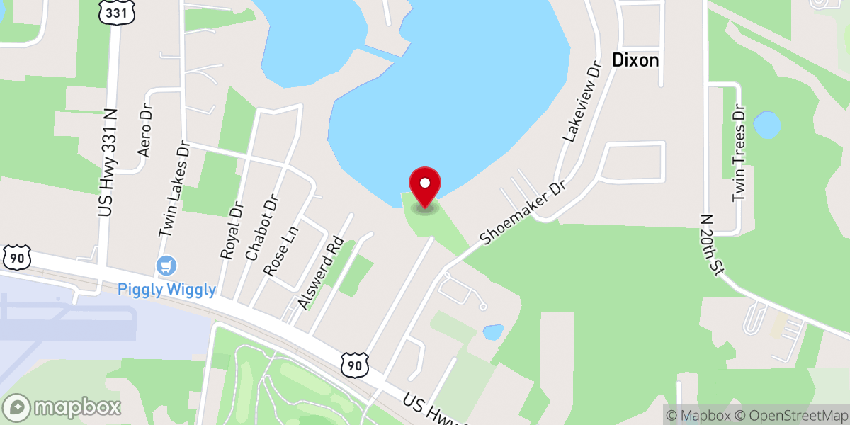 Map showing location of Lake Stanley Park