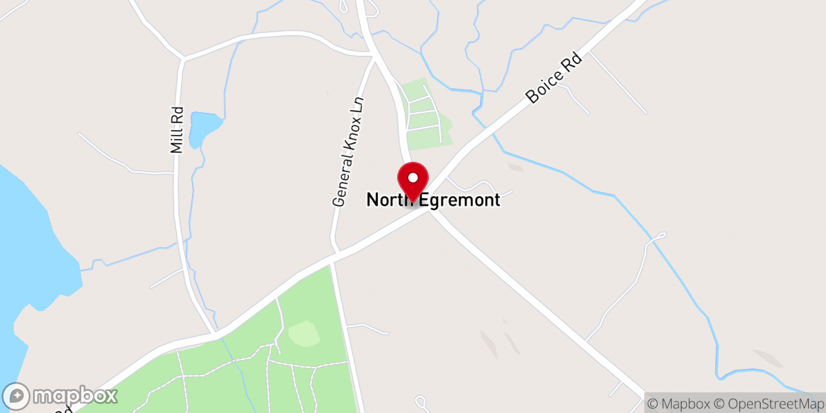 Map showing location of Old Egremont Country Store