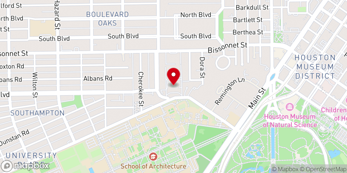 Map showing location of Congregation Emanu El
