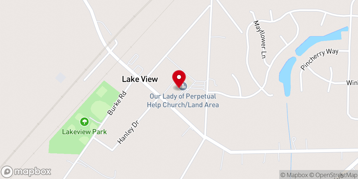 Map showing location of Southtowns Catholic School
