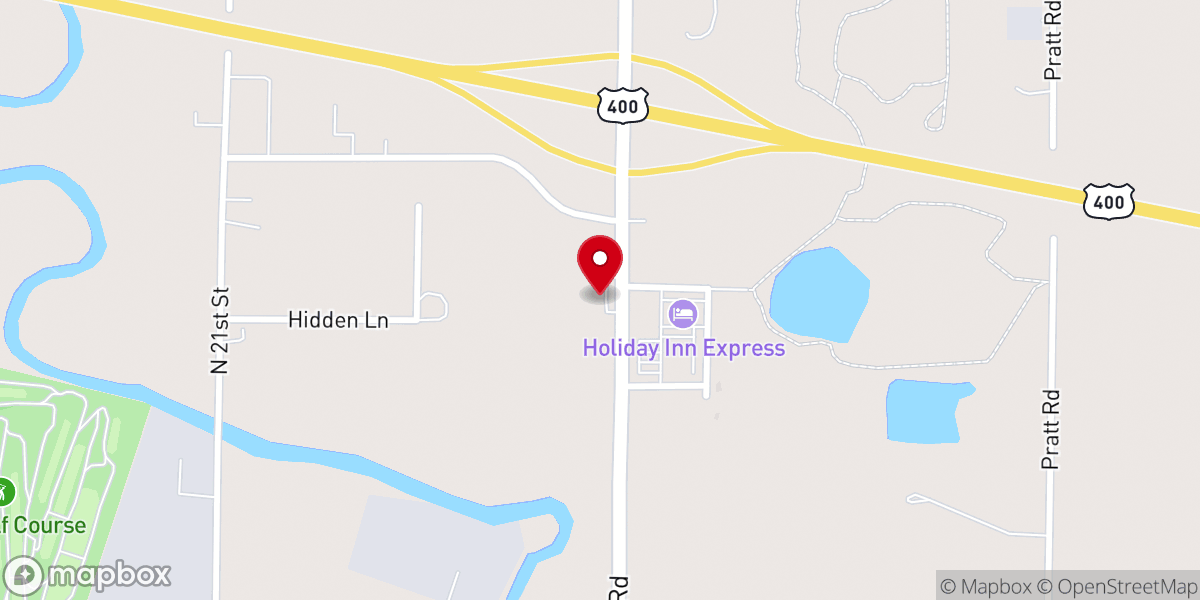 Map showing location of Bender's Kitchen
