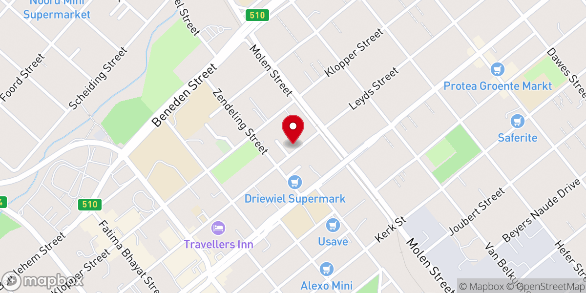 Map showing location of Burning Bush Bible Church
