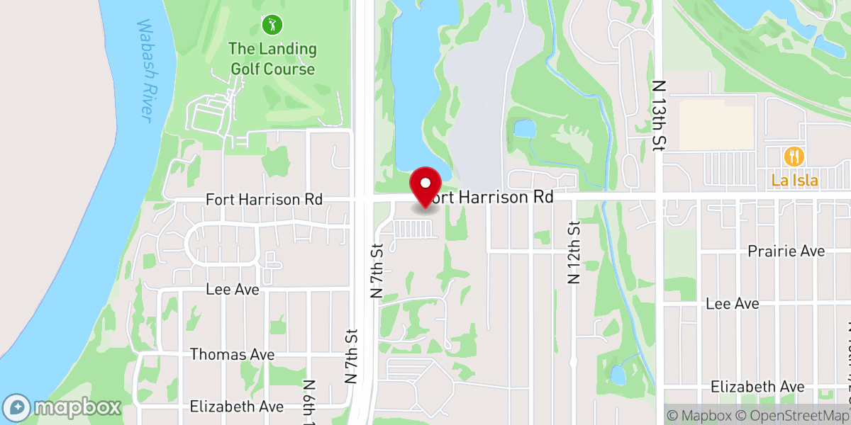 Map showing location of First Church of the Nazarene