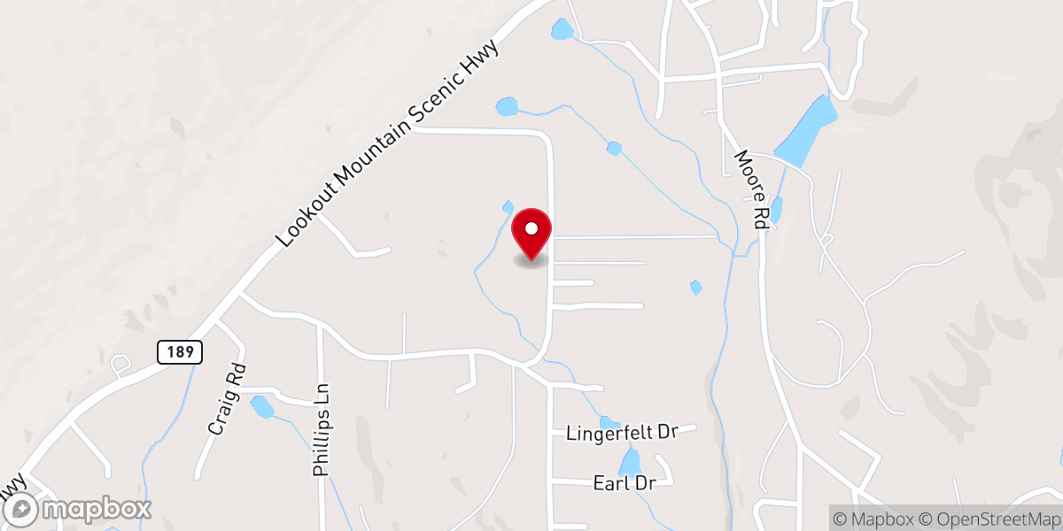 Map showing location of Griffin Holiness Church