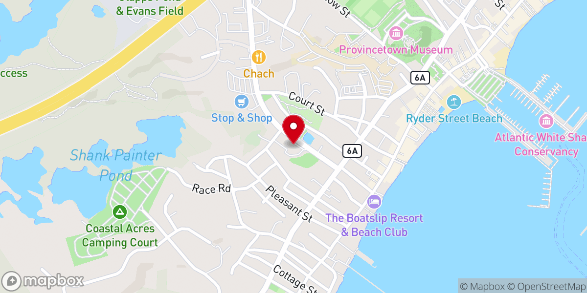 Map showing location of United Methodist Church Thrift Store