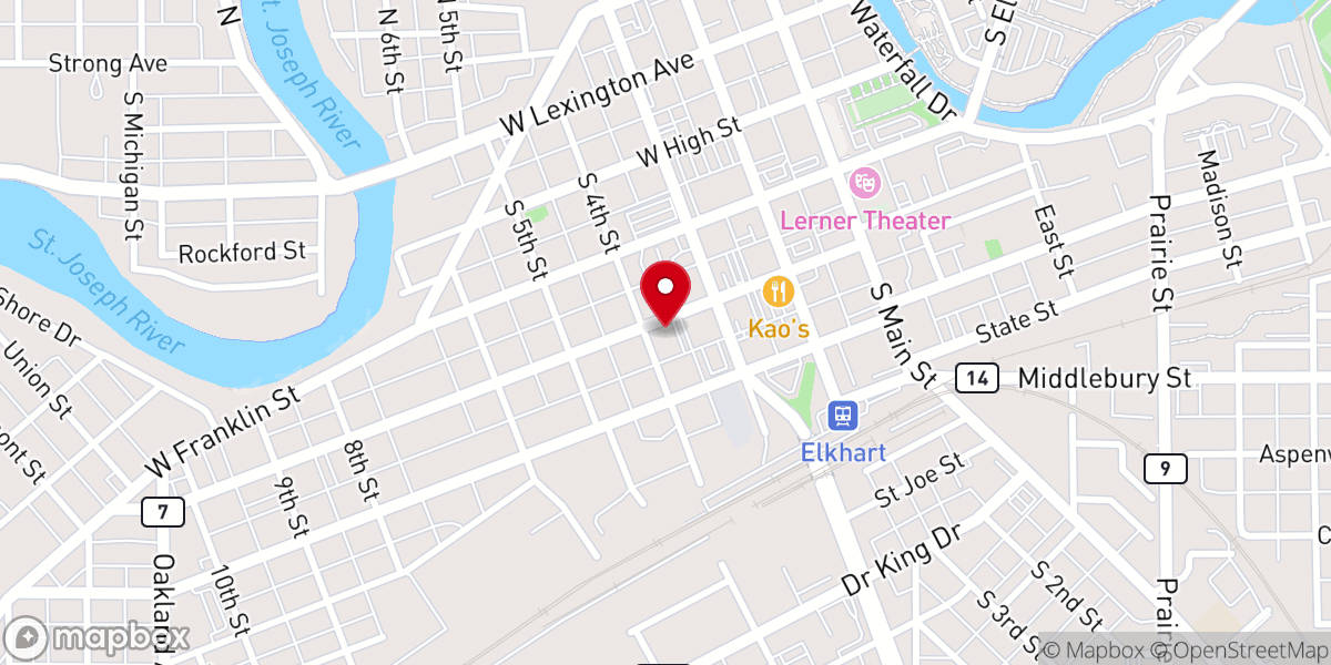 Map showing location of Living Waters Apostolic / Aguas Vivas Apostolica