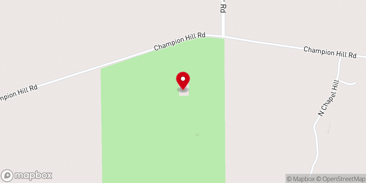 Map showing location of Champion Hill Missionary Baptist