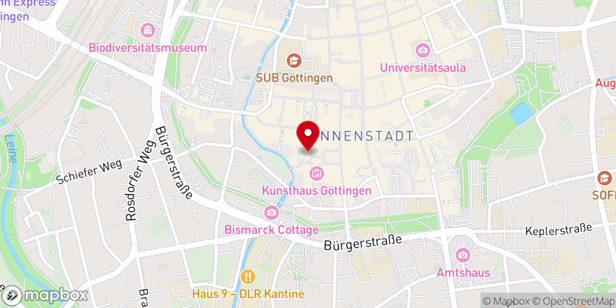 Map showing location of Kirchenamt Göttingen-Münden