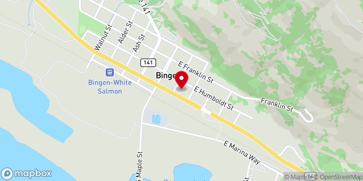 Map showing location of First Baptist Church