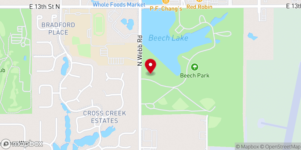 Map showing location of Epic Christian Church