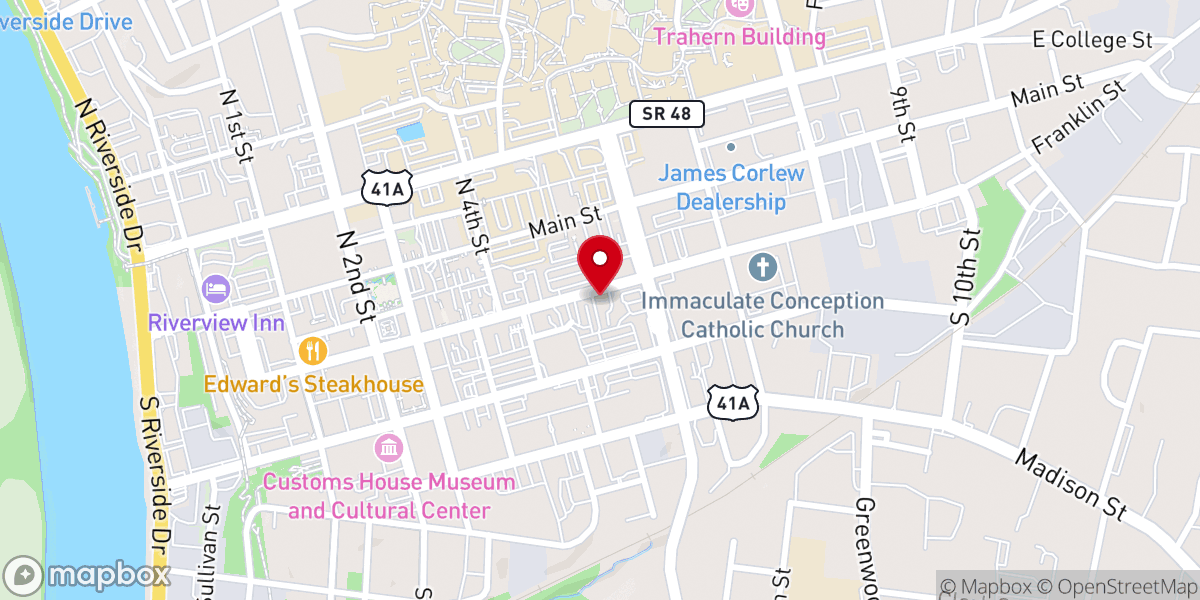 Map showing location of St Peter African Methodist Church