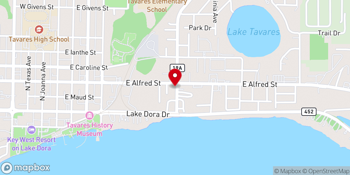 Map showing location of Our Journey Church