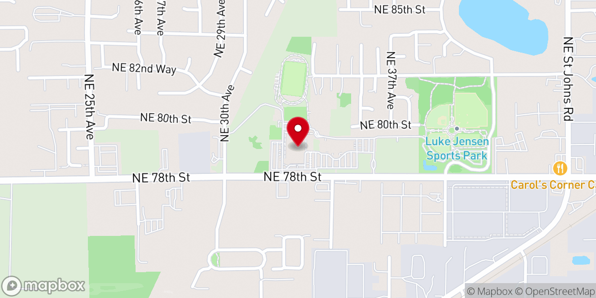 Map showing location of Vancouver Church