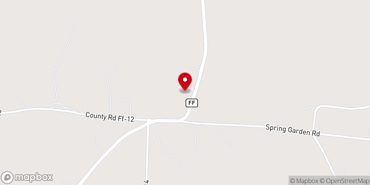 Map showing location of Mount Hermon Church