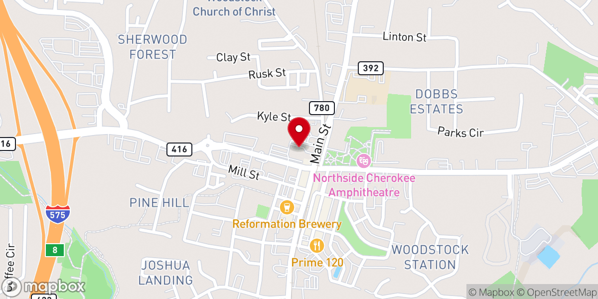 Map showing location of Sojourn Community Church