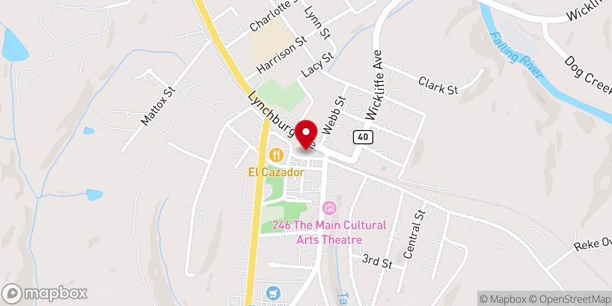 Map showing location of The River Church