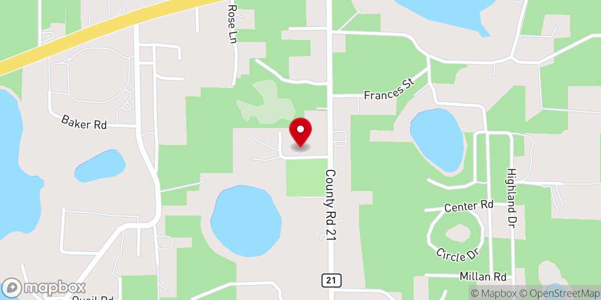 Map showing location of Mount Bethel Church