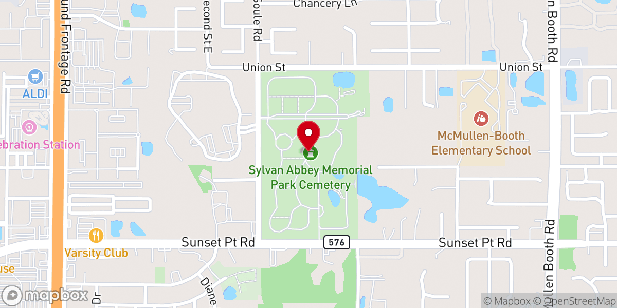 Map showing location of peace field chapel