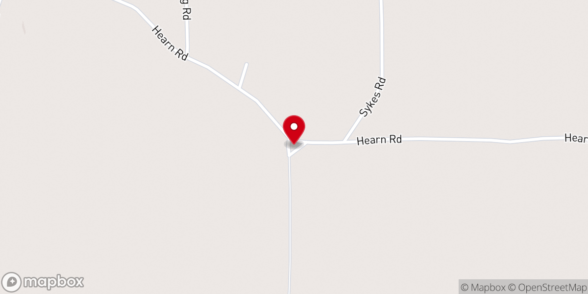 Map showing location of Salem Church