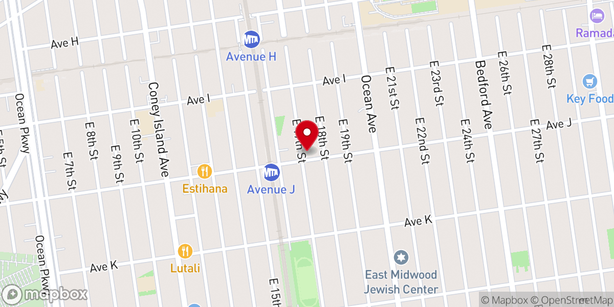 Map showing location of Beis Menachem Mendel