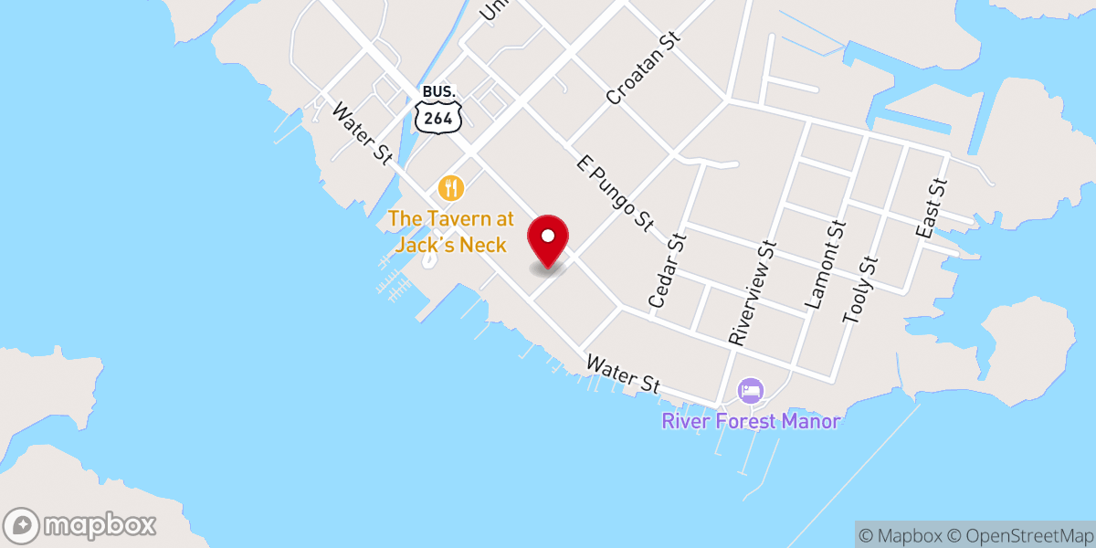 Map showing location of Belhaven Missionary Baptist