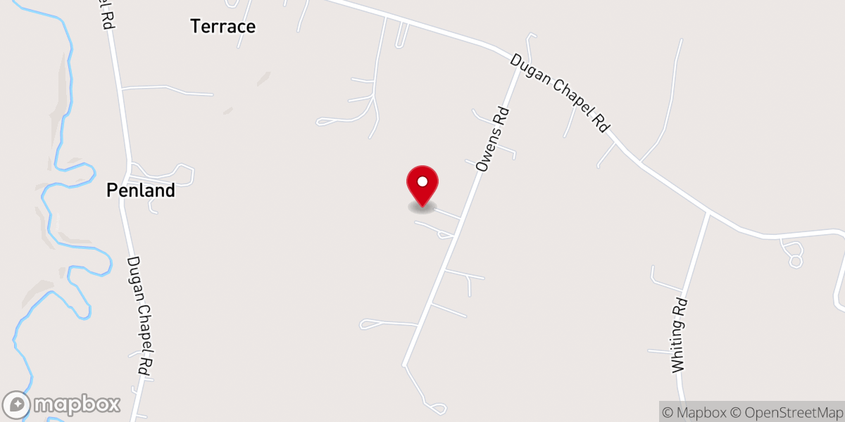 Map showing location of Bells House of Prayer