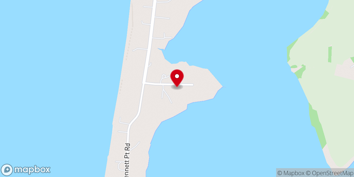 Map showing location of Bennett's Chapel Historical Site