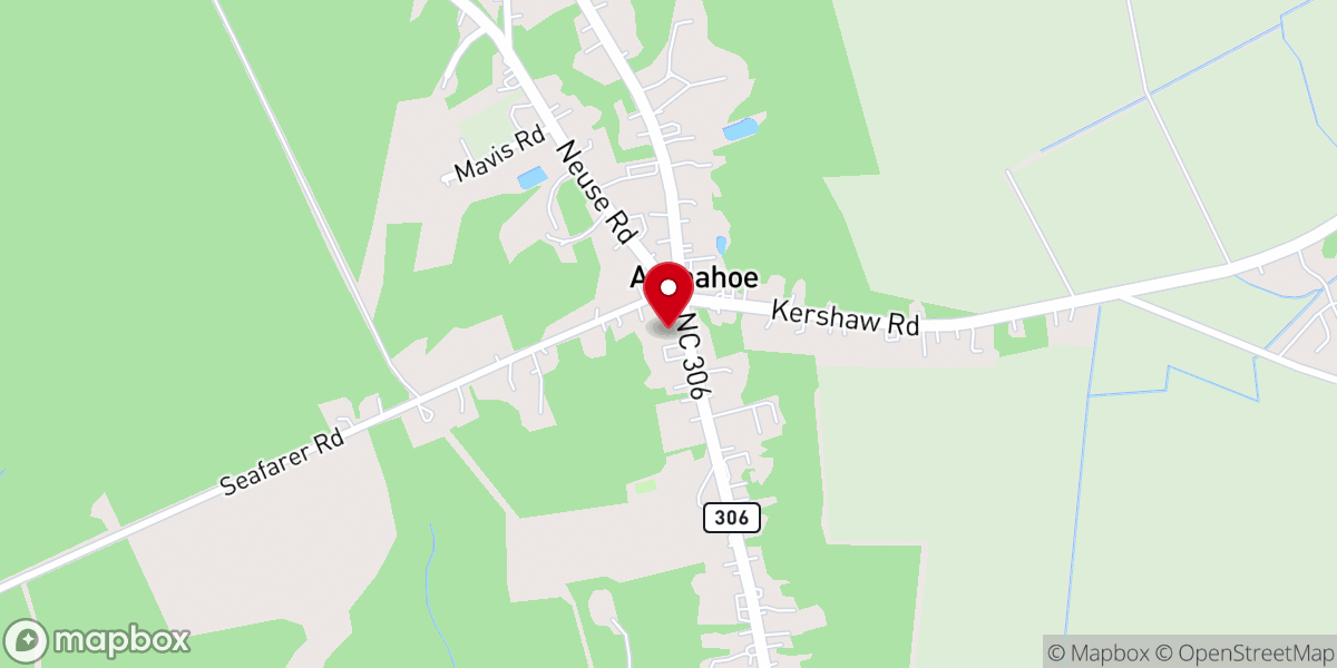 Map showing location of Bethany Christian Church