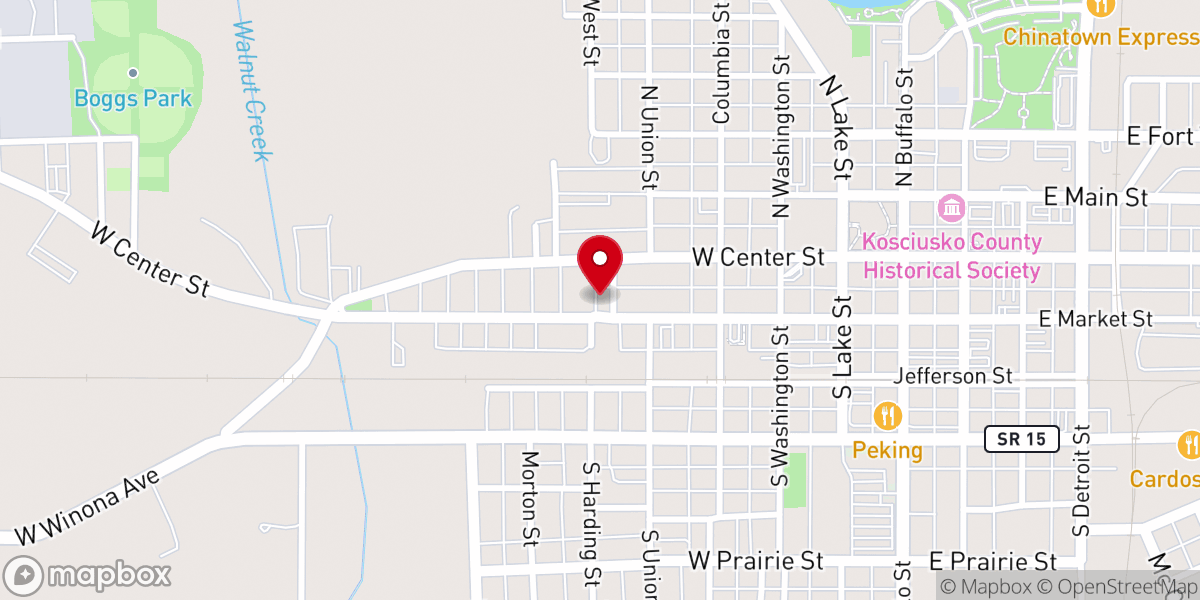 Map showing location of Bethany Fellowship