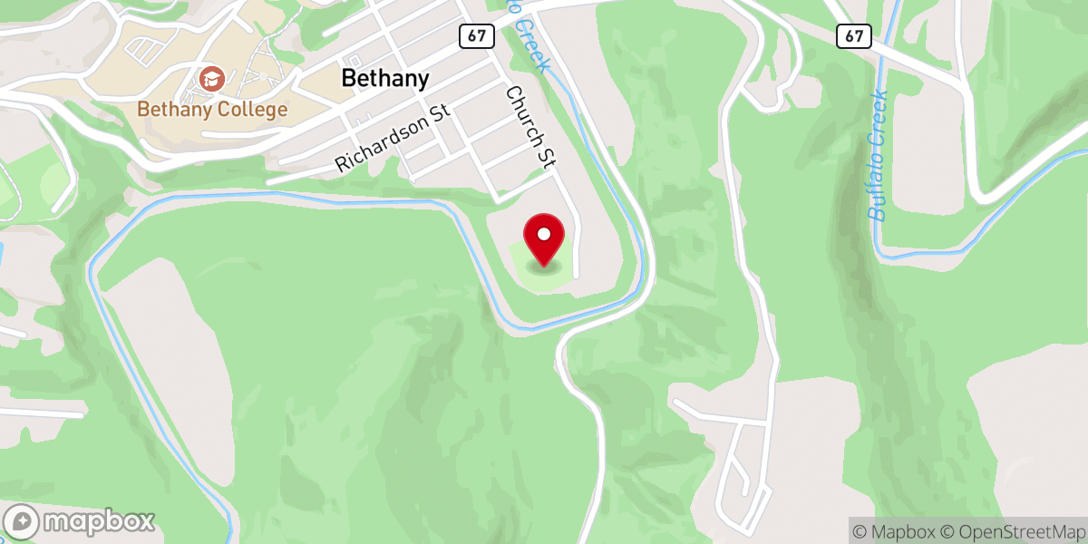 Map showing location of Bethany Park