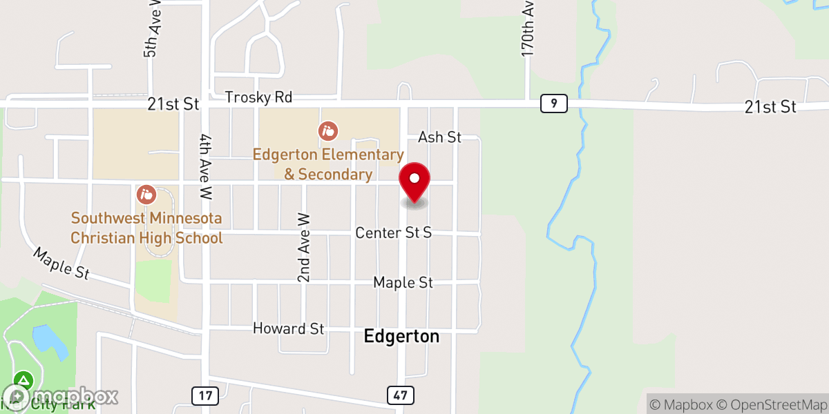 Map showing location of Bethel Christian Reform Church