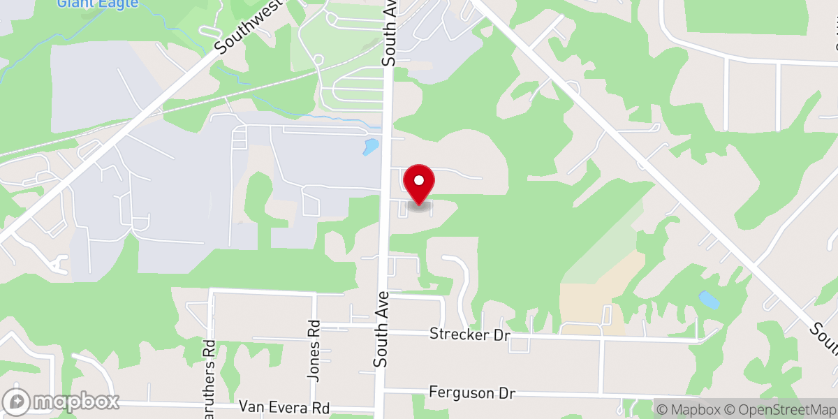 Map showing location of Bethel Church of Tallmadge