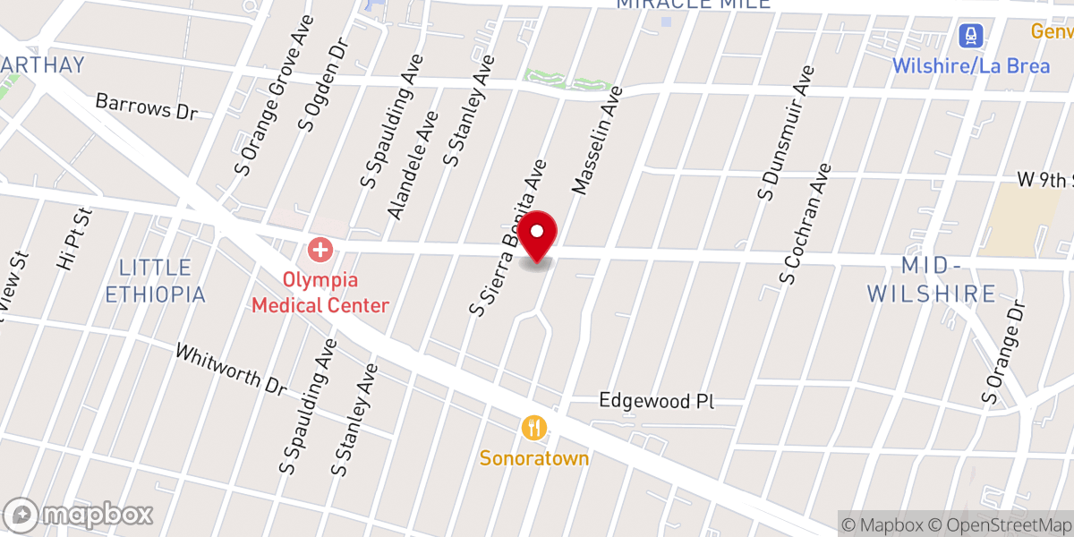 Map showing location of Bethel Lutheran Church ELCA
