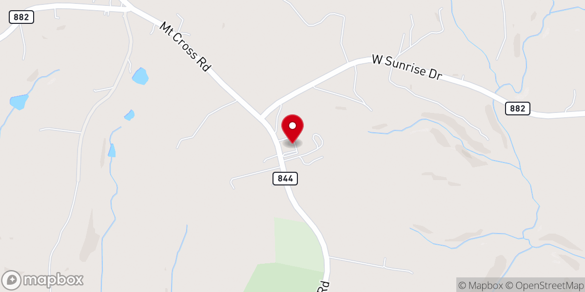 Map showing location of Bethel Way of the Cross Church