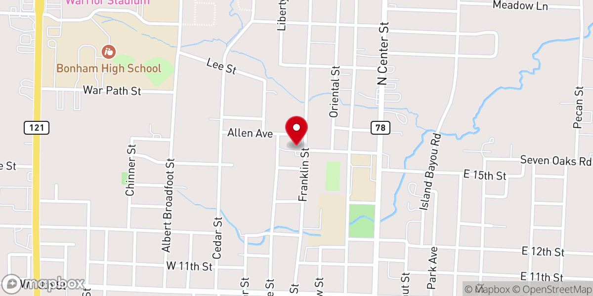 Map showing location of Bethlehem Baptist Church - The House of Bread