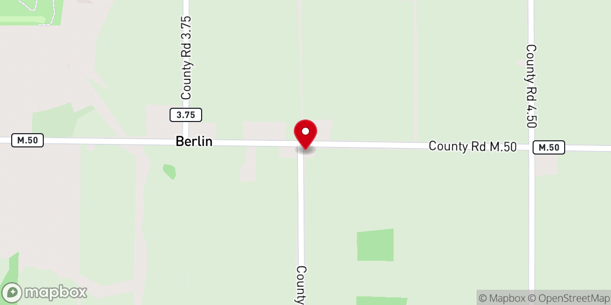 Map showing location of Bethlehem Christian Union Church