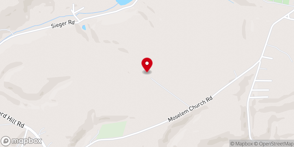 Map showing location of Moselem Hollow Farm
